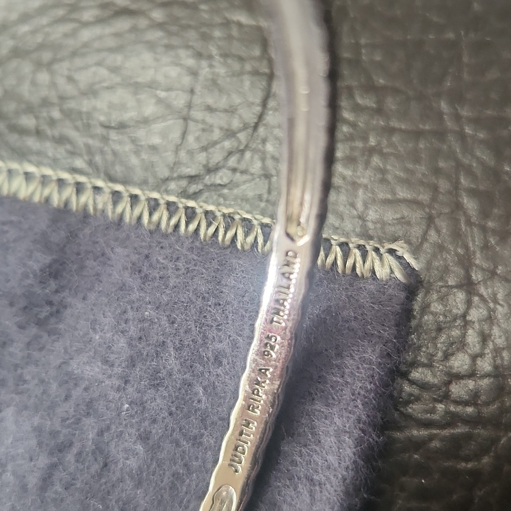 Judith Ripka Silver Textured Bracelet - Picture 2 of 5